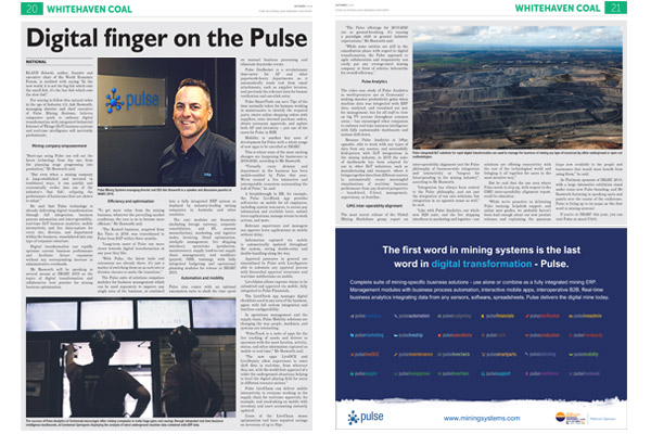 Pulse in Australian Mining Review - October 2019