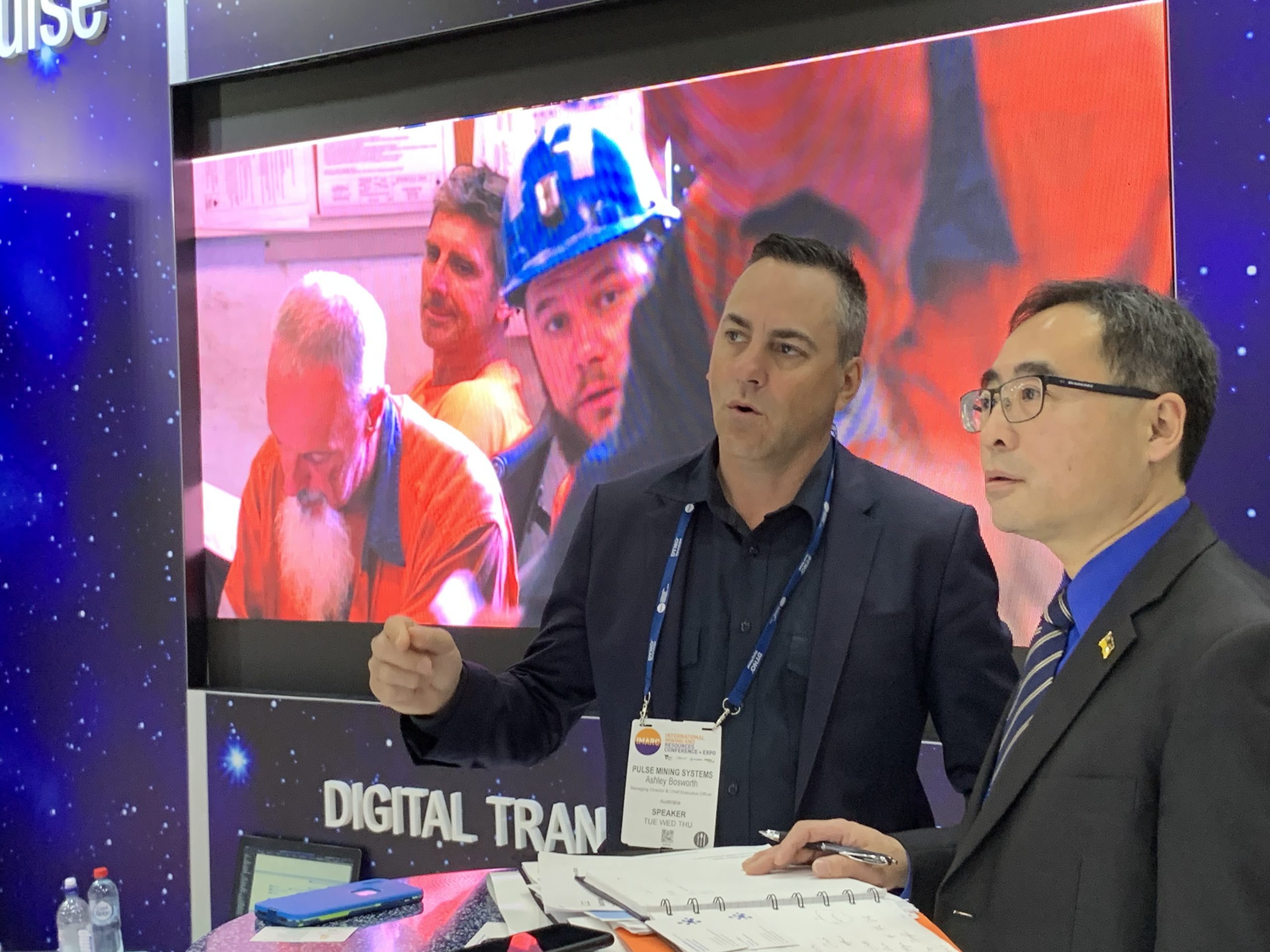 Ash Bosworth (Managing Director & CEO, Pulse) and Mr William Wang (Director – Economic Development, Government of Saskatchewan, Canada)