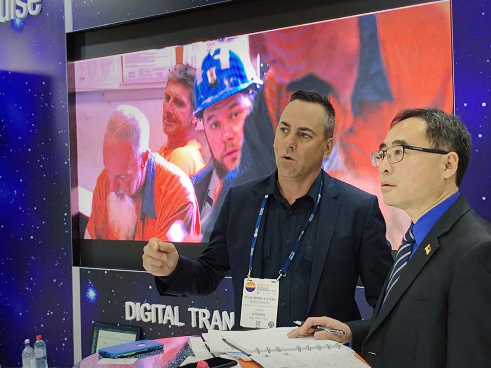 Ash Bosworth with Mr William Wang (Director – Economic Development, Government of Saskatchewan, Canada)