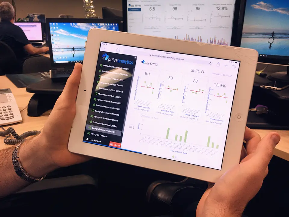 Pulse Mobility user interface